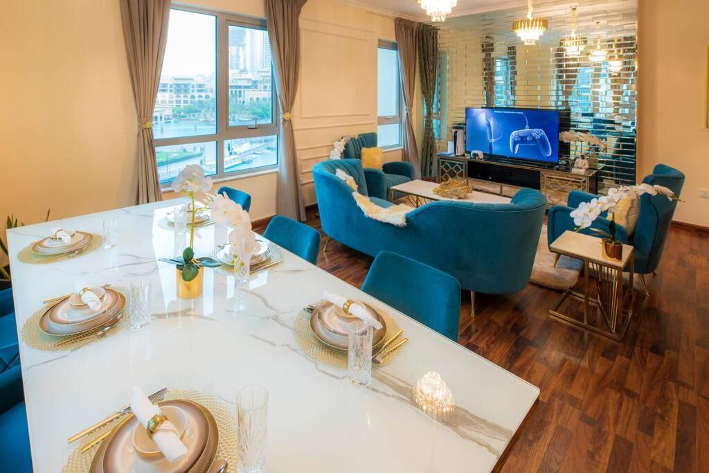 First Class 2Br With Full Burj Khalifa And Fountain View ดูไบ ภายนอก รูปภาพ